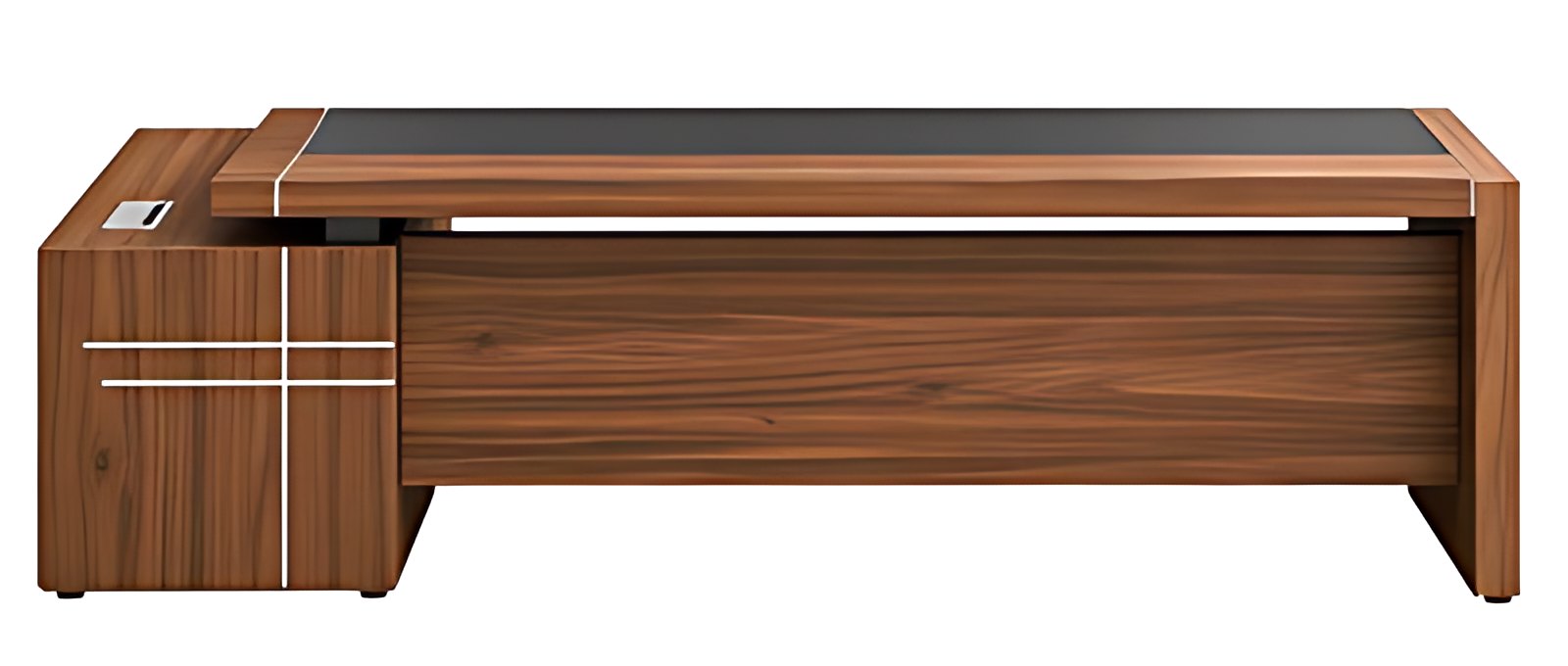 Walnut Office Desk MK-110 by ModularKart