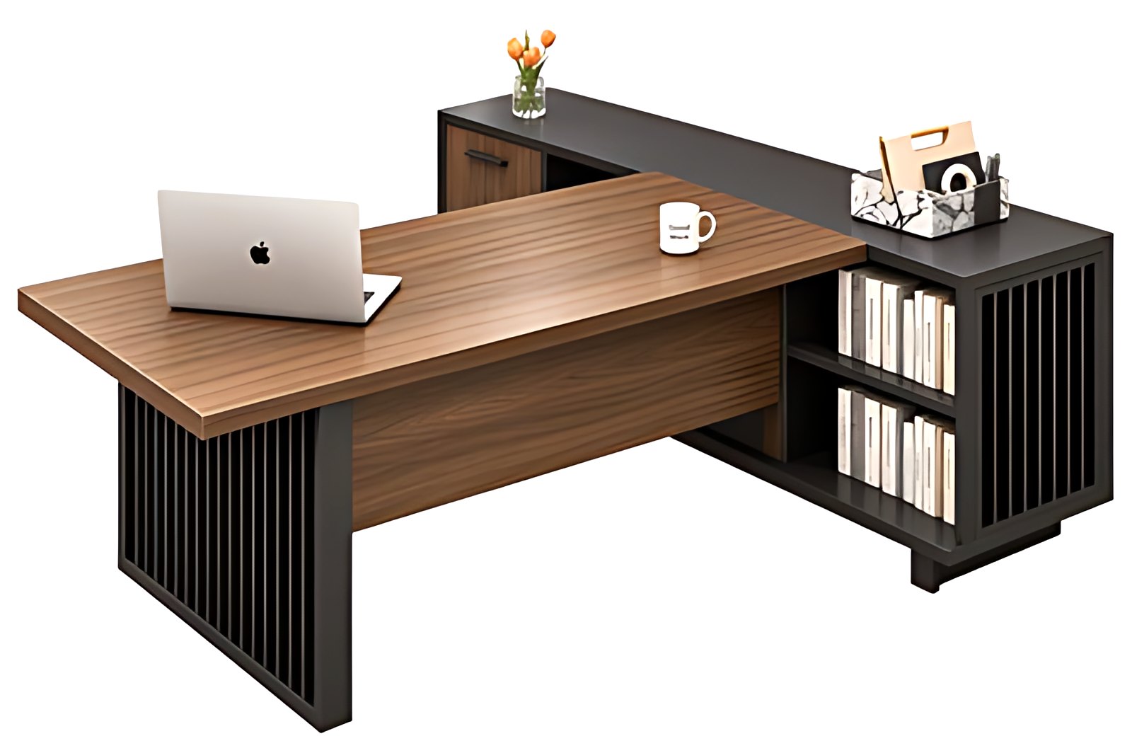 Fluted Credenza Executive Desk MK-124 by ModularKart