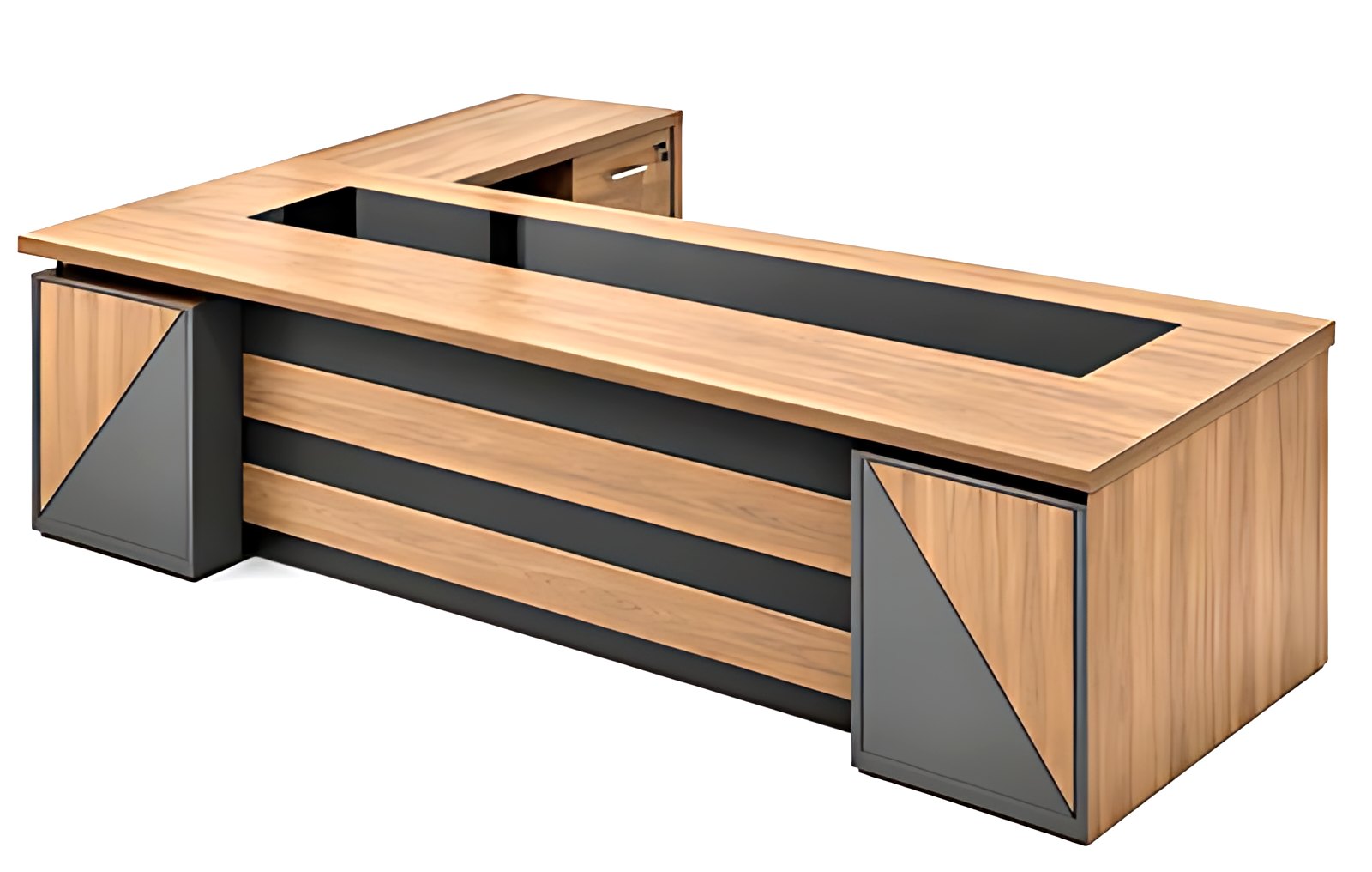 Glass Top Executive Desk MK-147 by ModularKart