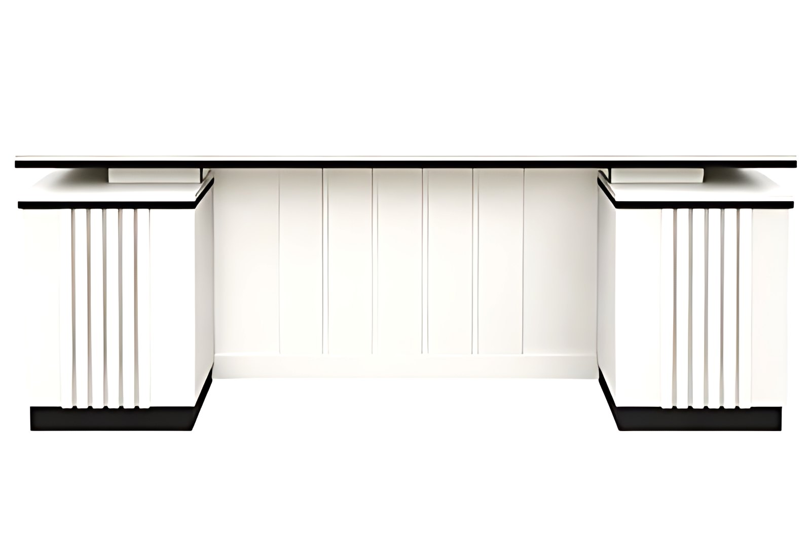 Vertical Flute Executive Desk MK-156 by ModularKart