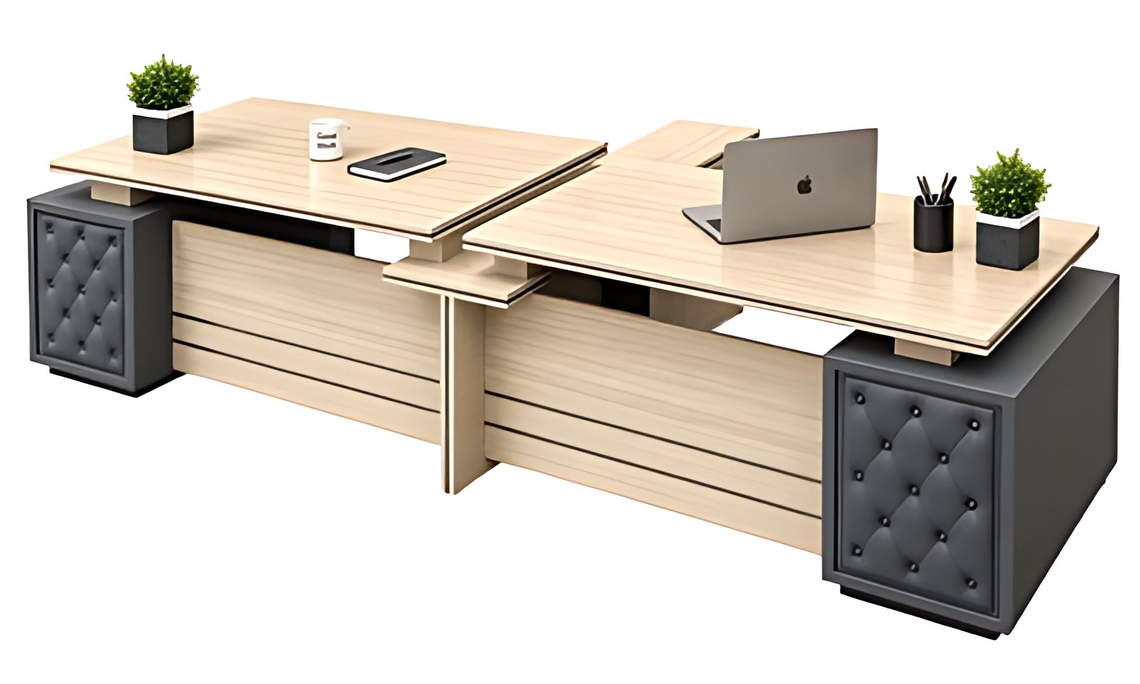 Dual Station Executive Desk MK-168 by ModularKart