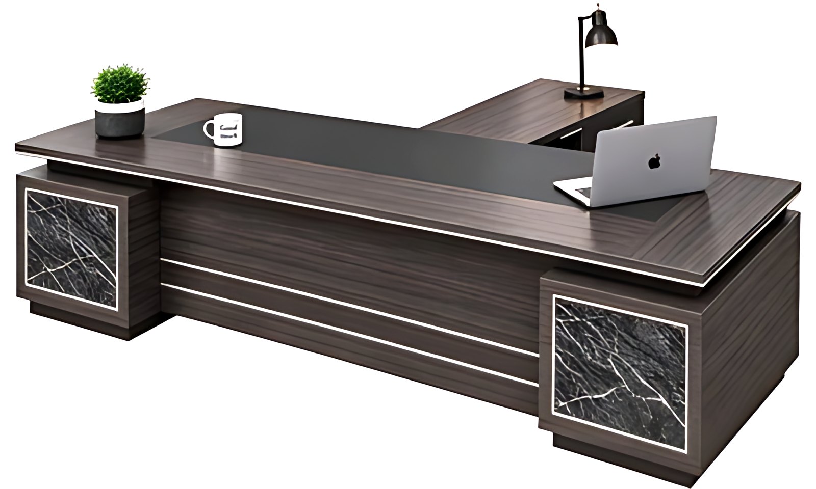 Marble Inlay Executive Desk MK-169 by ModularKart