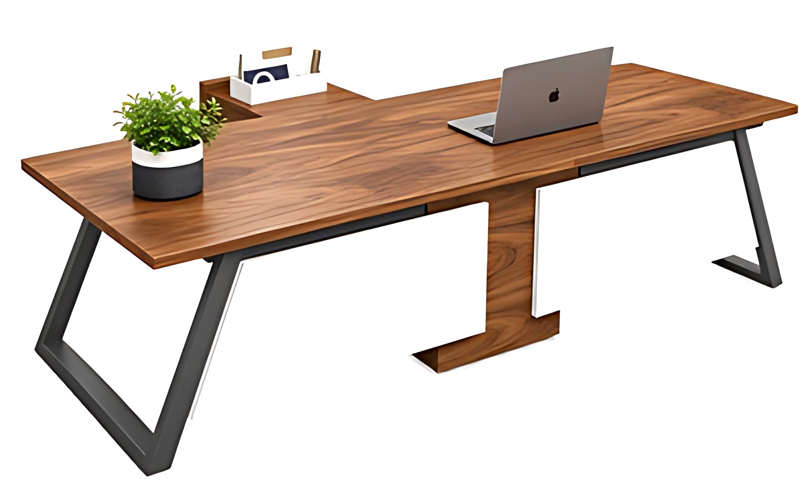 Angular White Executive Desk MK-170 by ModularKart