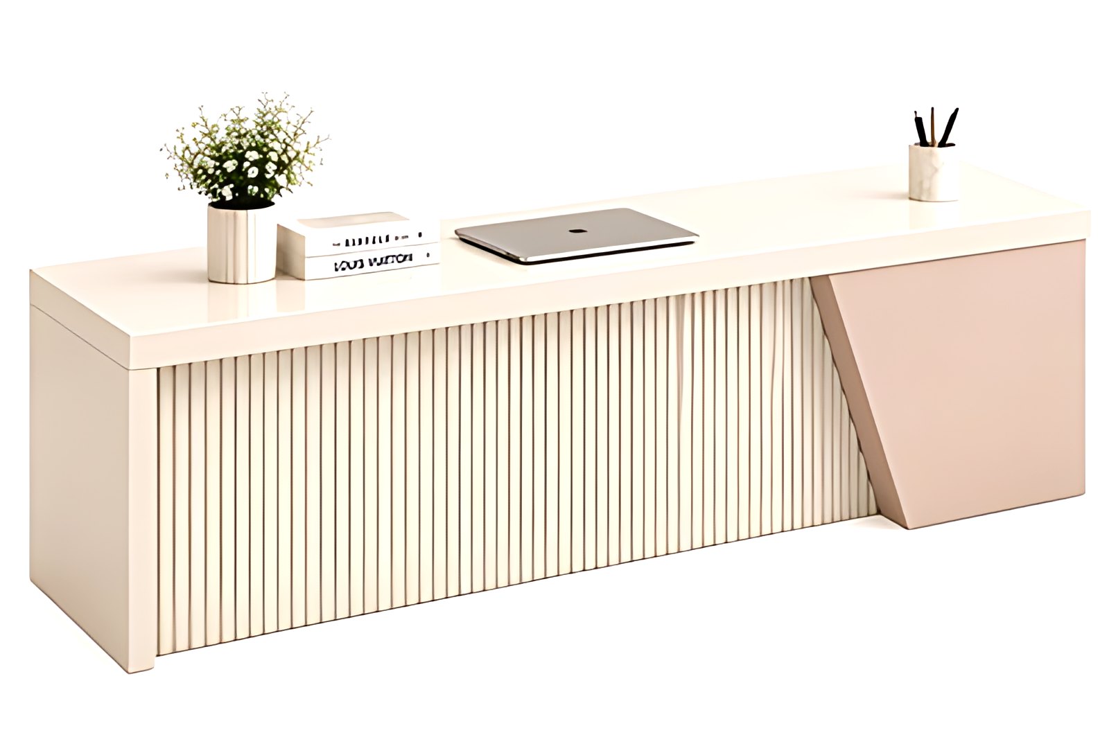 Fluted Front Director Desk MK-175 by ModularKart