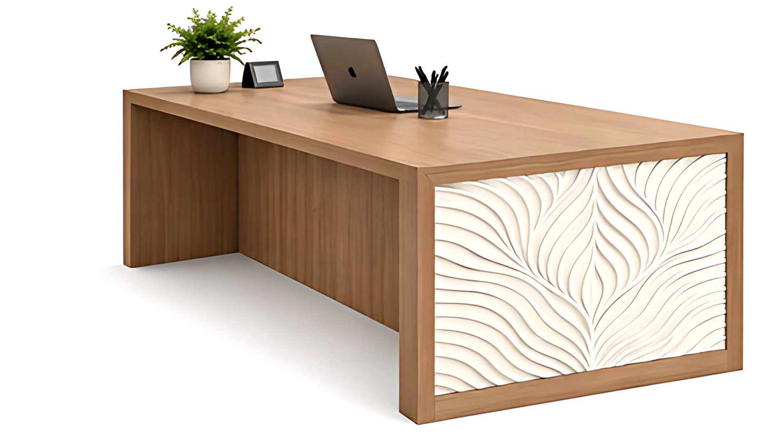 3D CNC Pattern Executive Desk MK-178 by ModularKart