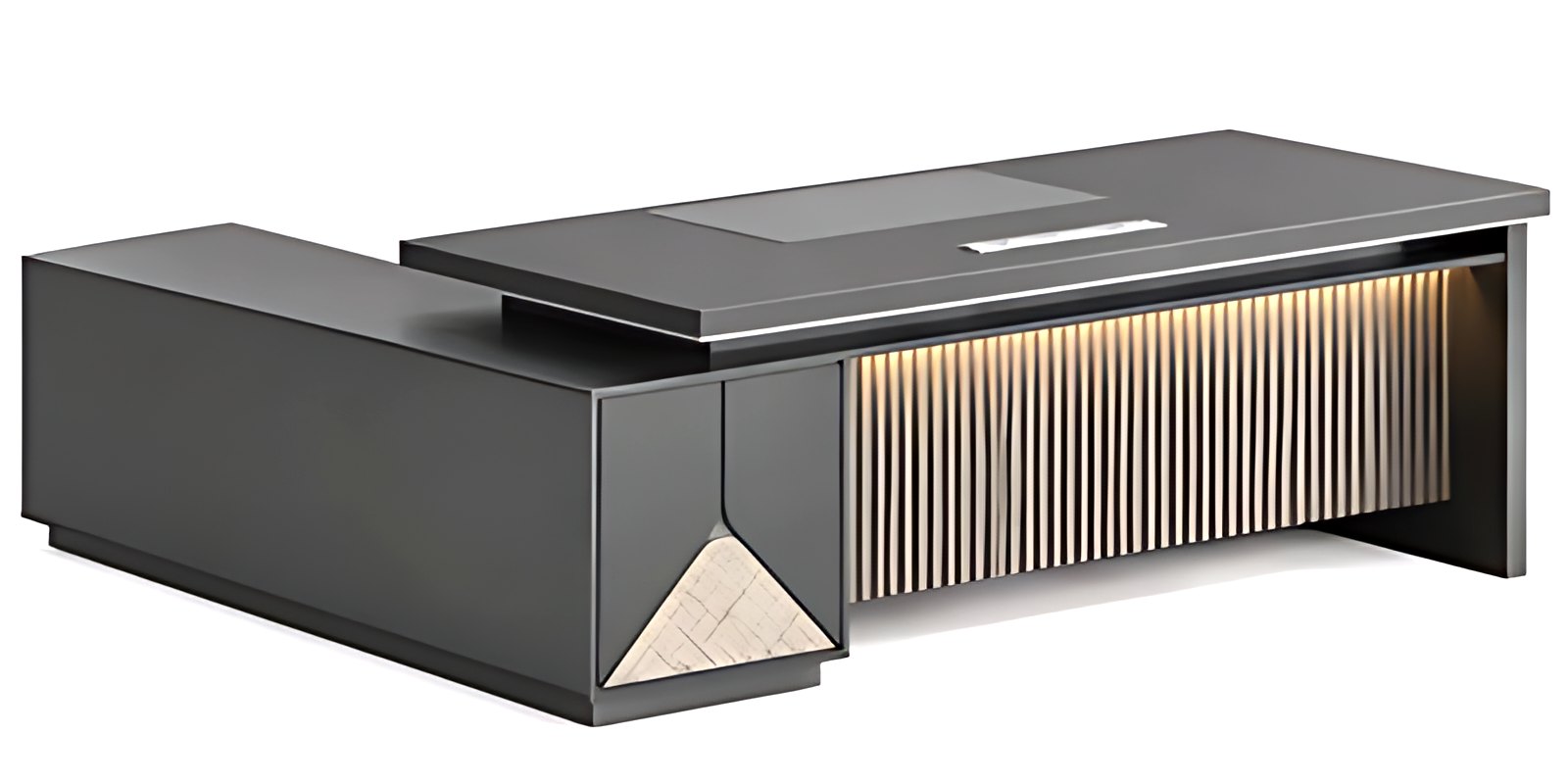 Obsidian Fluted Director Desk MK-183 by ModularKart
