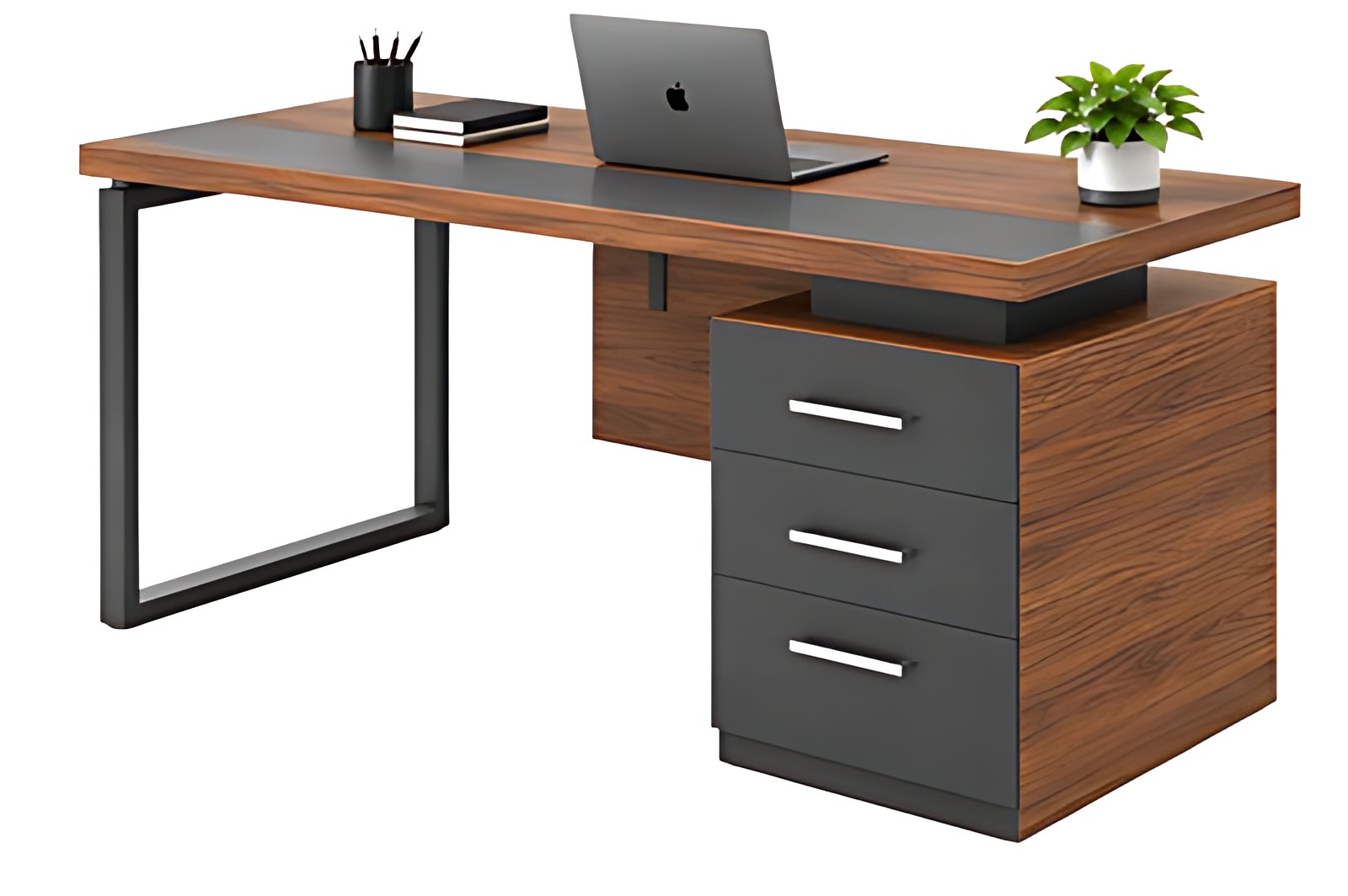 Metal Frame Office Table with Drawers MK-OT-101 by ModularKart