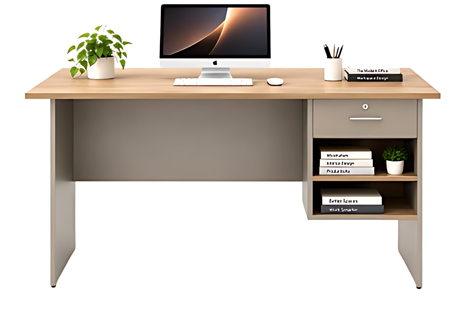 Office Table with Side Storage MK-OT-118 by ModularKart