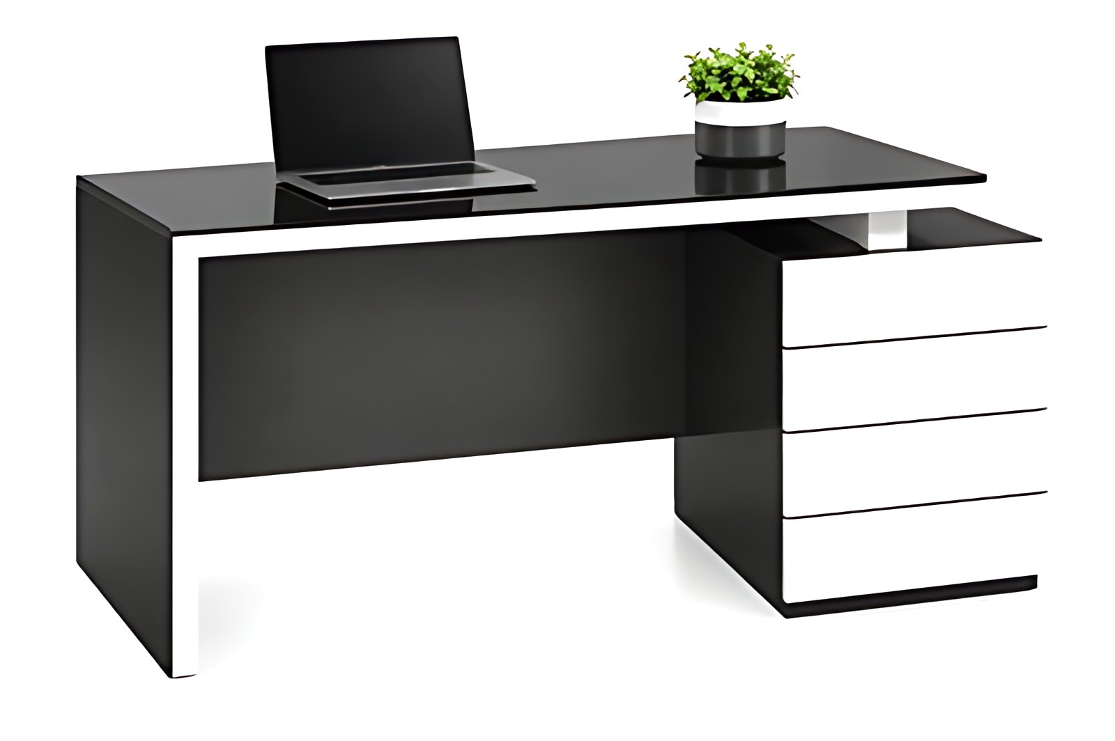 Black and White Office Table MK-OT-123 by ModularKart