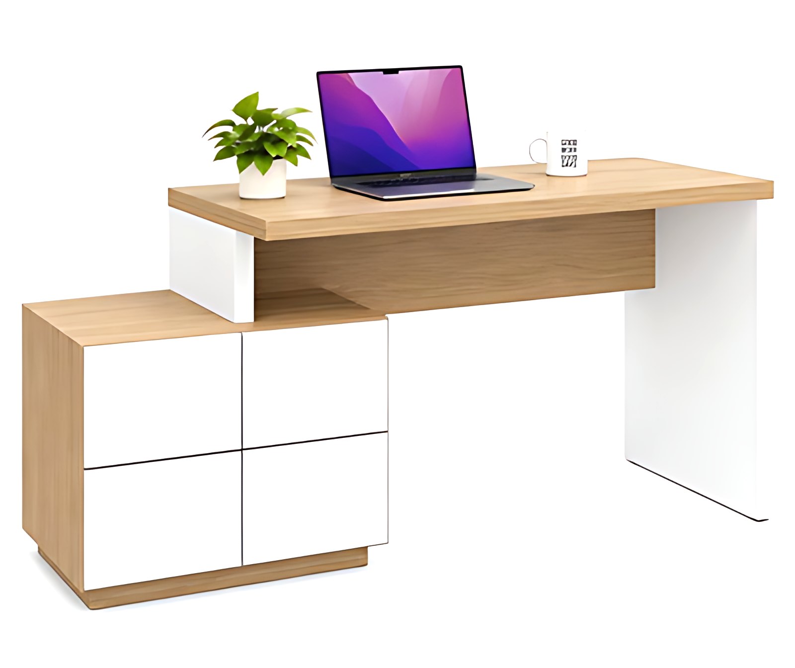 L-Storage Study Table MK-OT-124 by ModularKart
