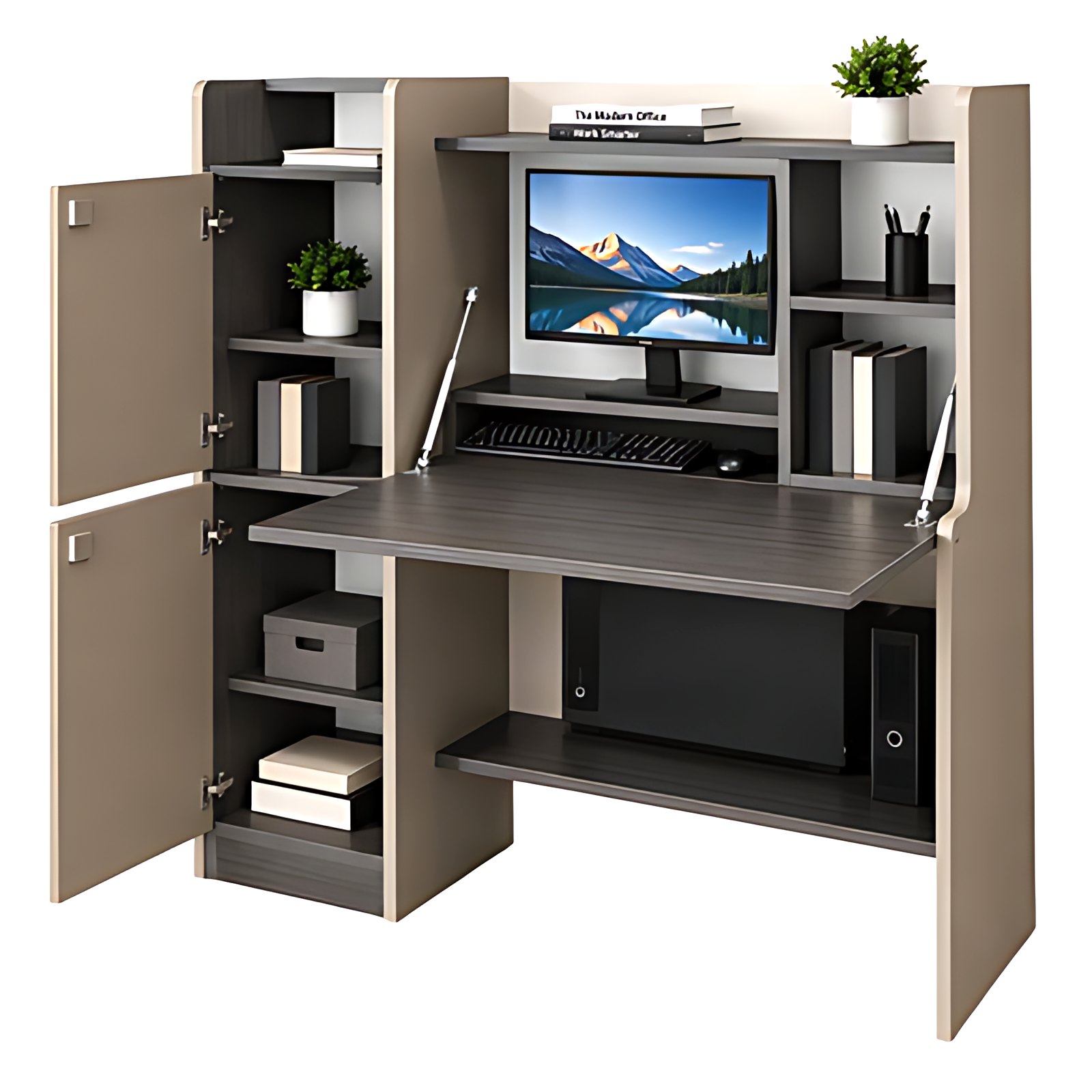 Fold-Away Cabinet Desk MK-OT-132 by ModularKart