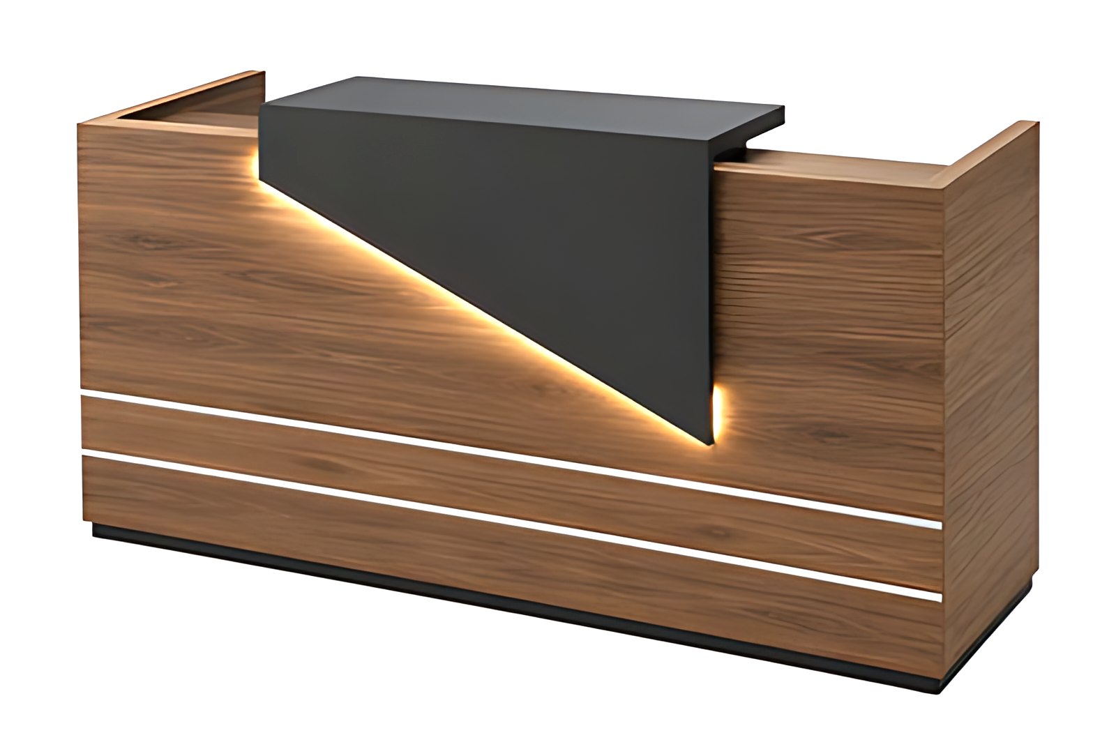 Diagonal Edge Reception Desk MK-RC-106 by ModularKart
