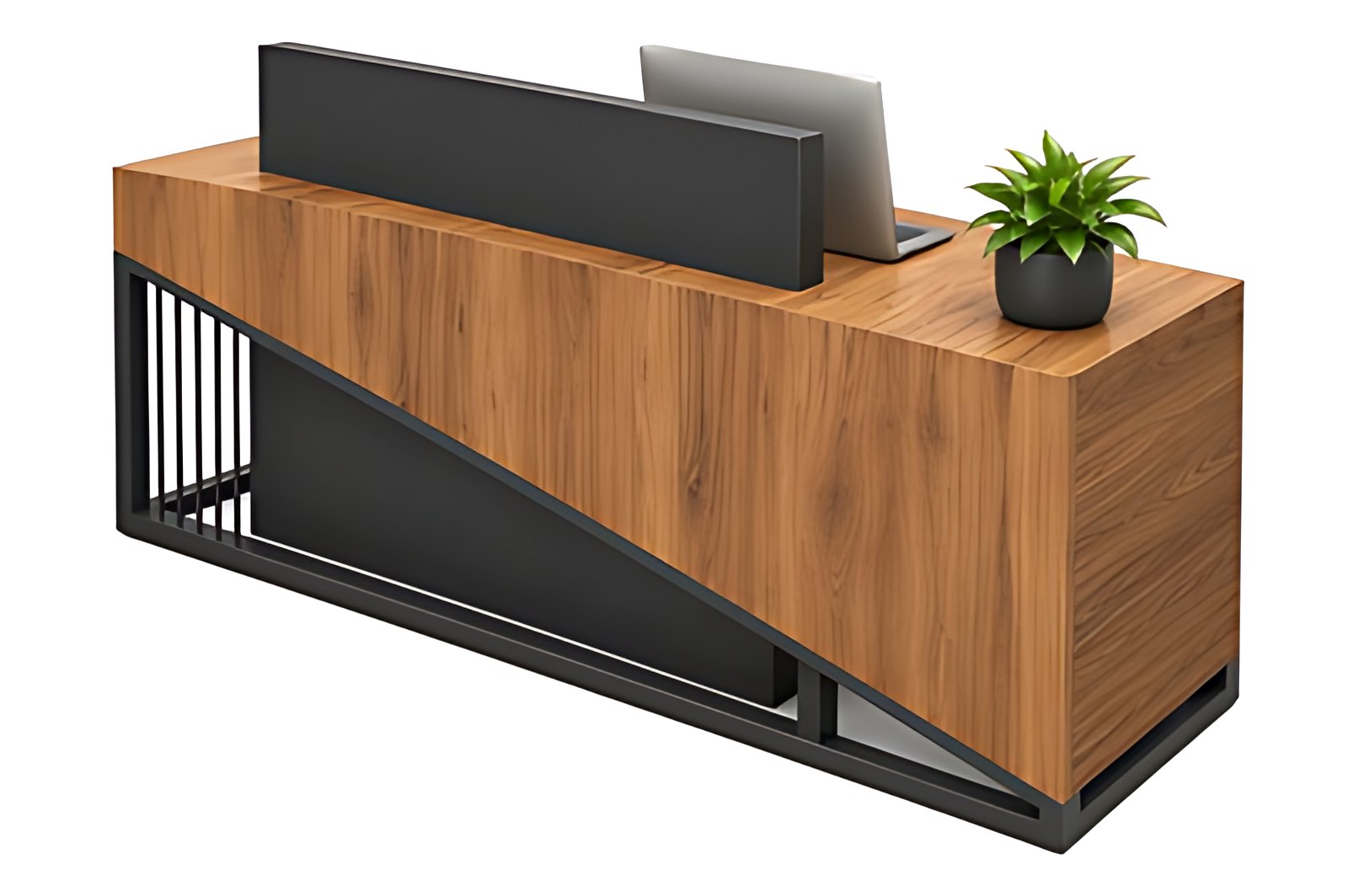Slant Frame Reception Desk MK-RC-107 by ModularKart
