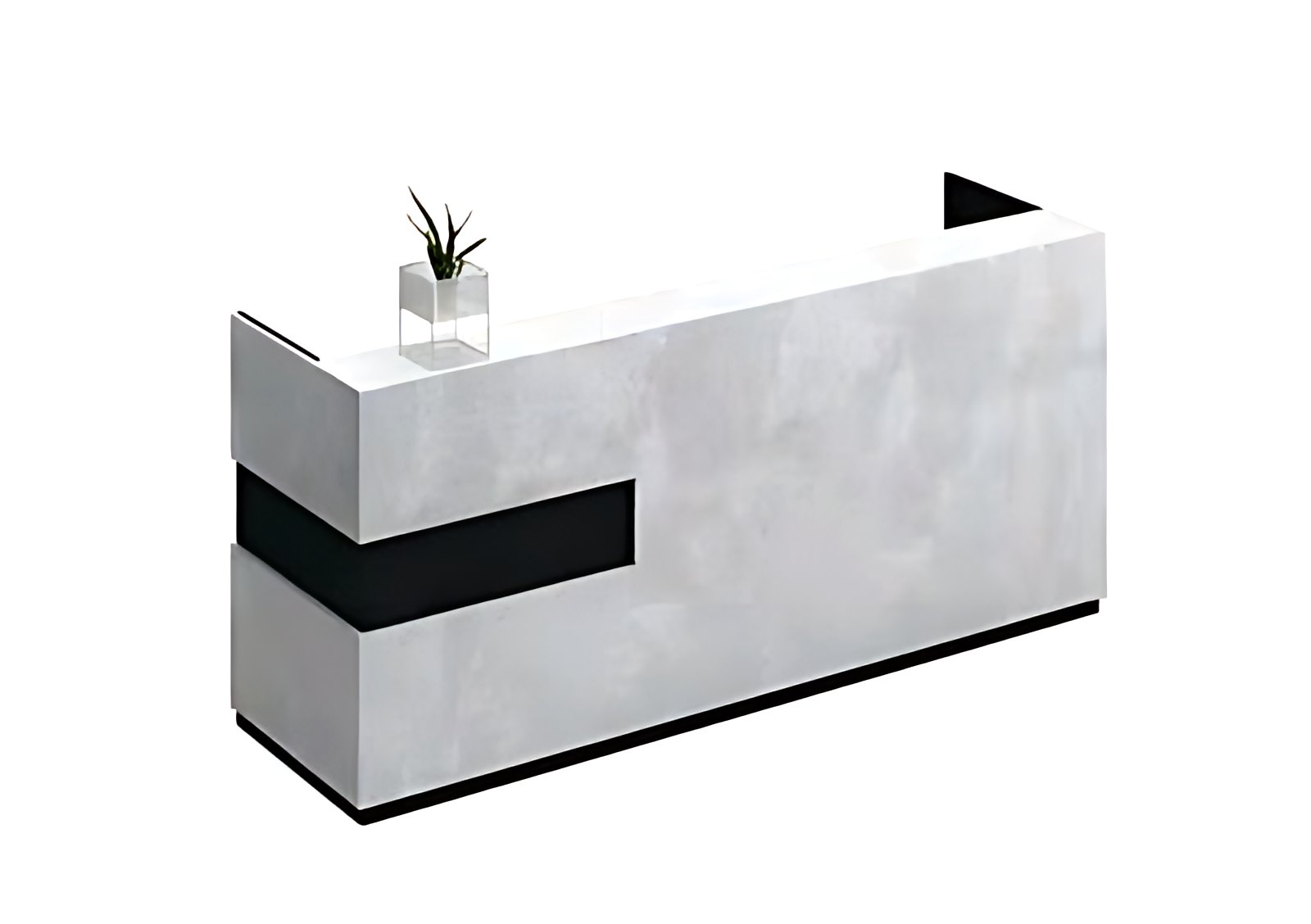 Concrete Band Reception Desk MK-RC-208 by ModularKart