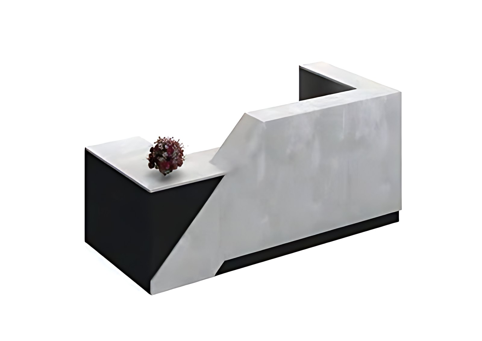 Concrete Wedge Reception Desk MK-RC-216 by ModularKart
