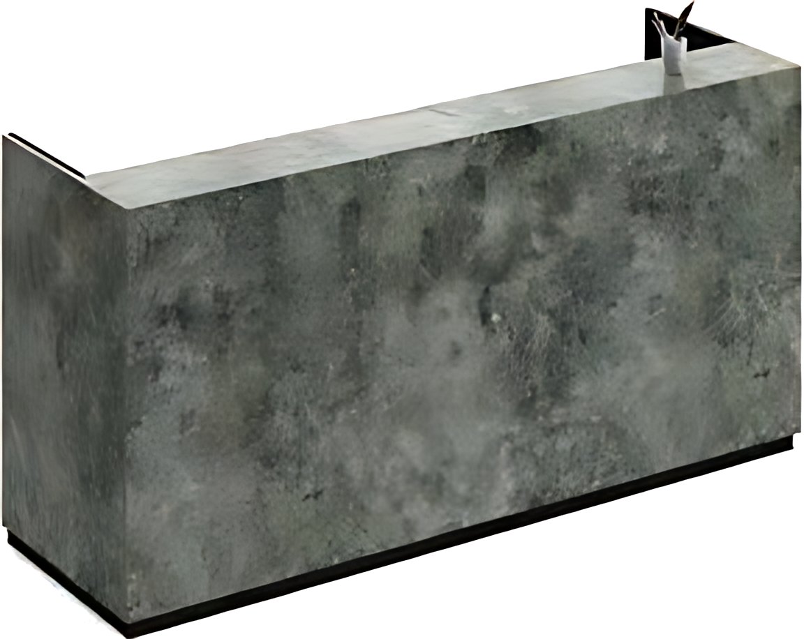Grey Marble Reception Counter MK-RC-220 by ModularKart