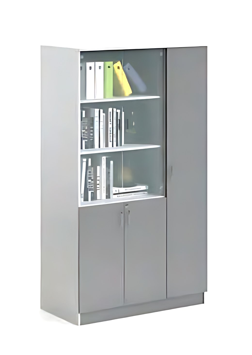 Glass Top Tall Cabinet MK-ST-104 by ModularKart