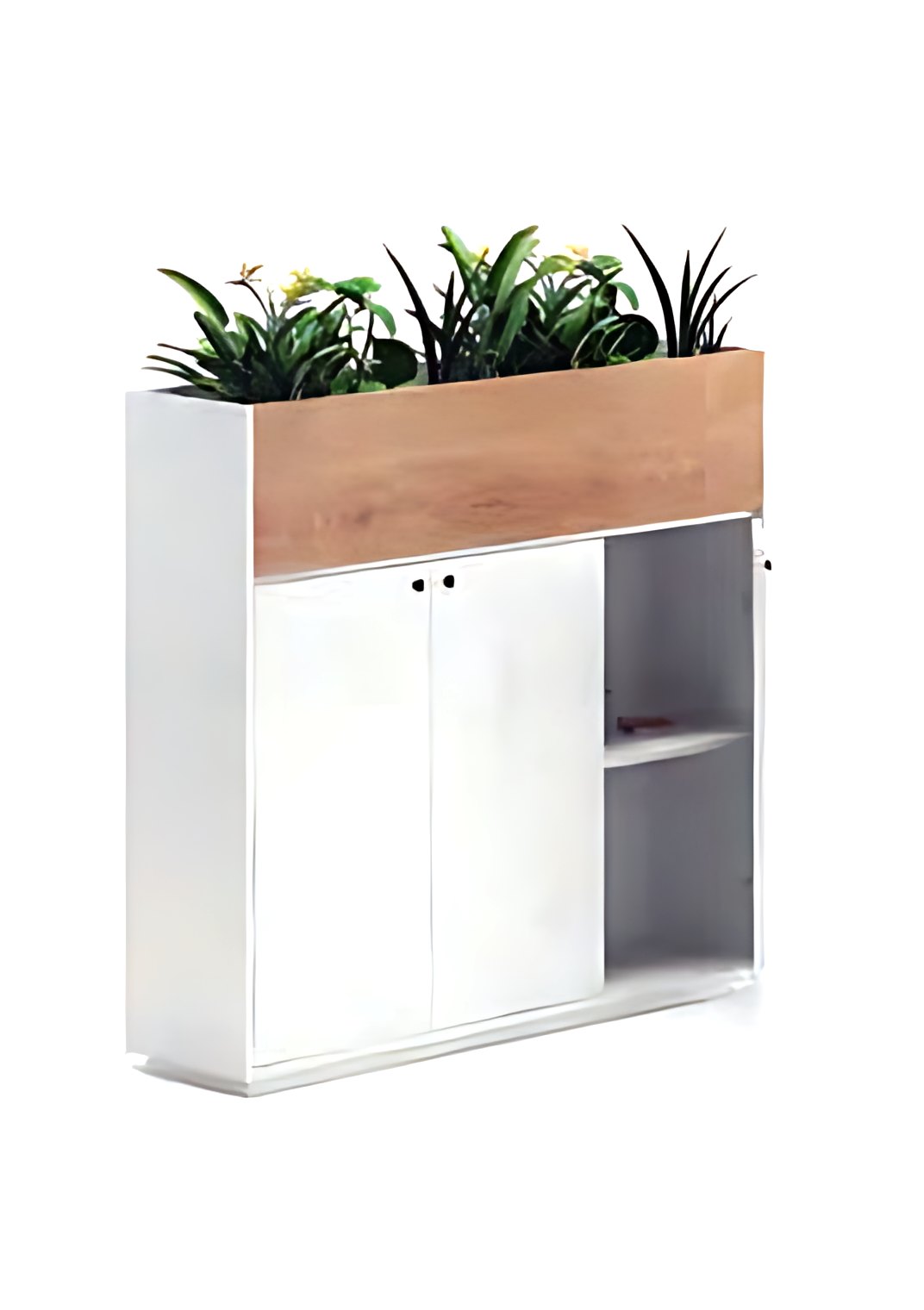 Planter Side Cabinet, Three Doors MK-ST-135 by ModularKart