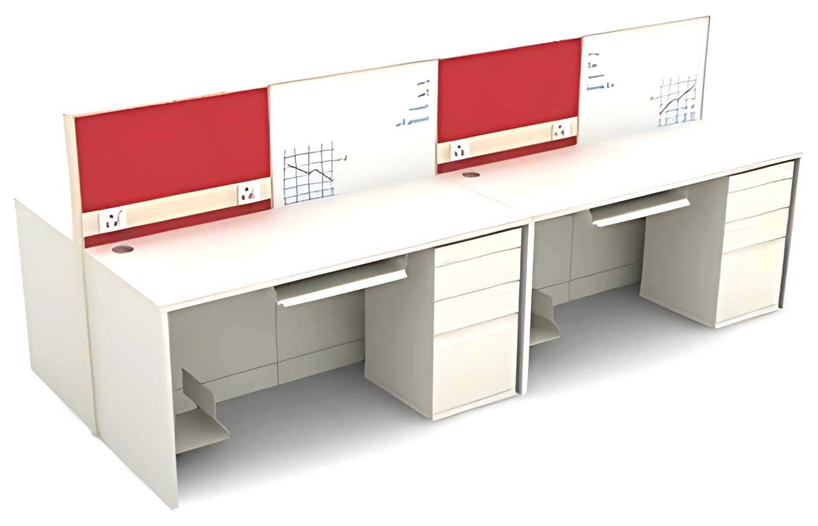 Face-to-Face Pinboard Workstation MK-WS-003 by ModularKart