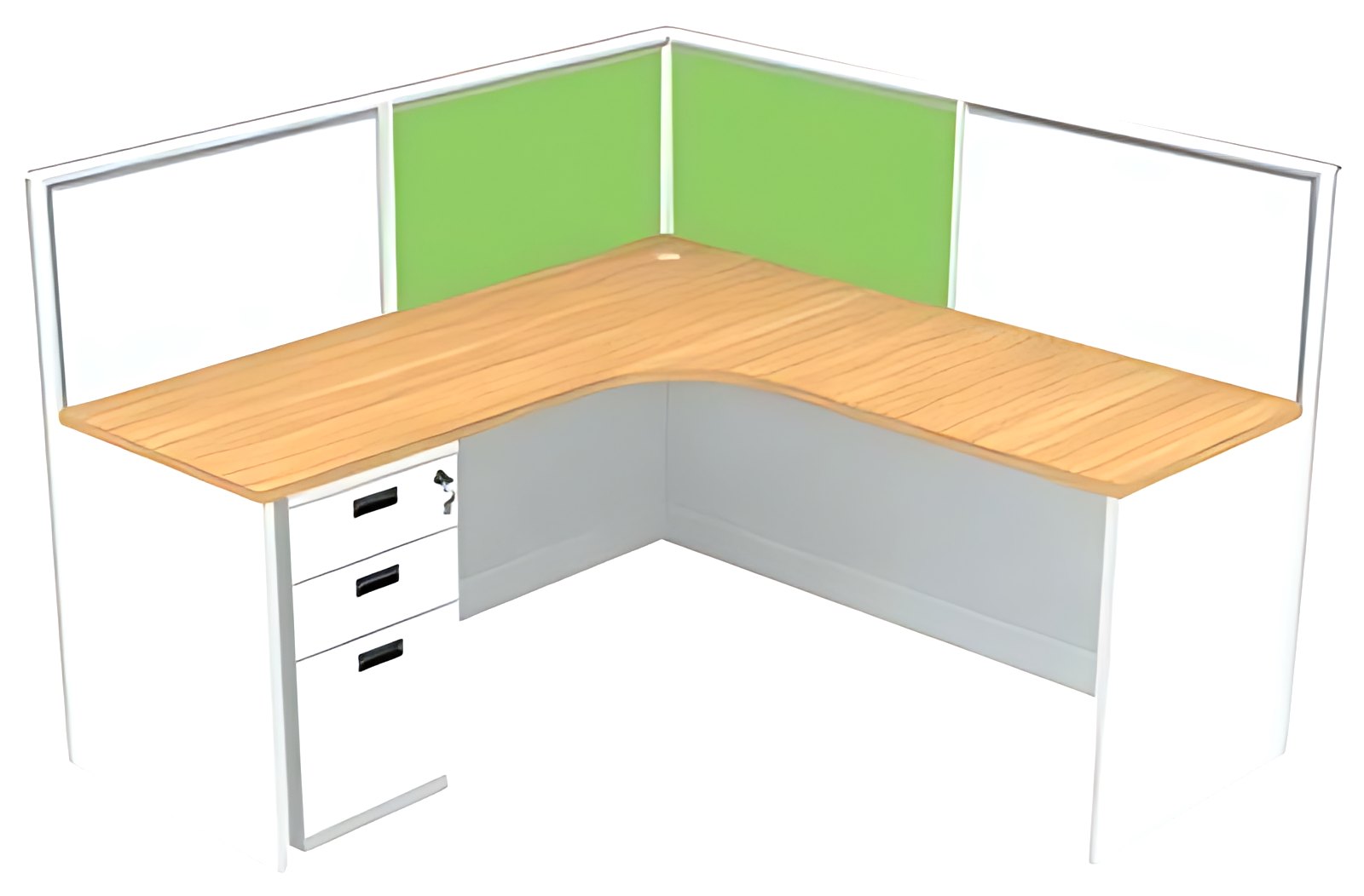 L-Shape Cabin Workstation MK-WS-004 by ModularKart