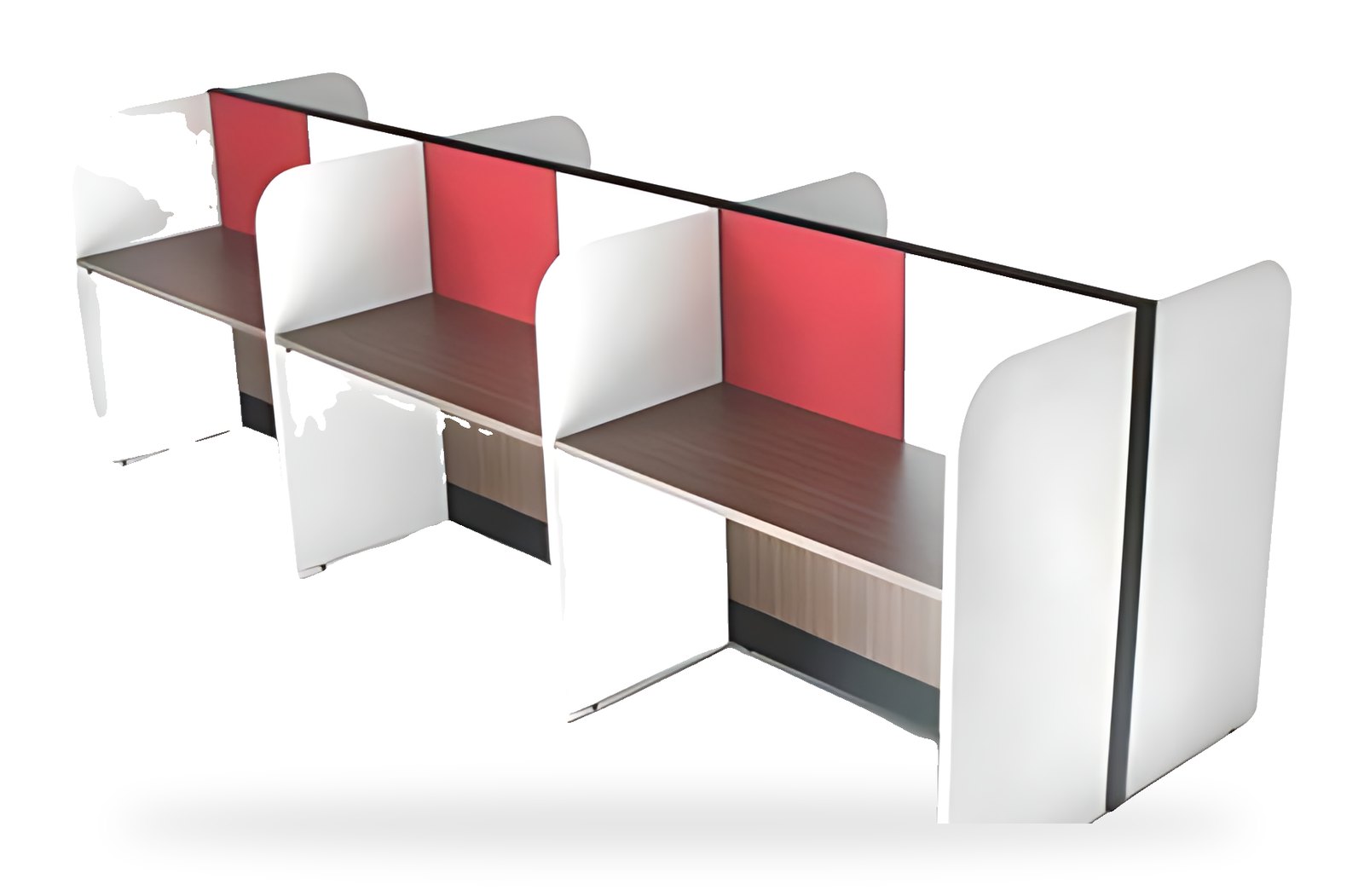 Three-Seater Study Carrel MK-WS-006 by ModularKart