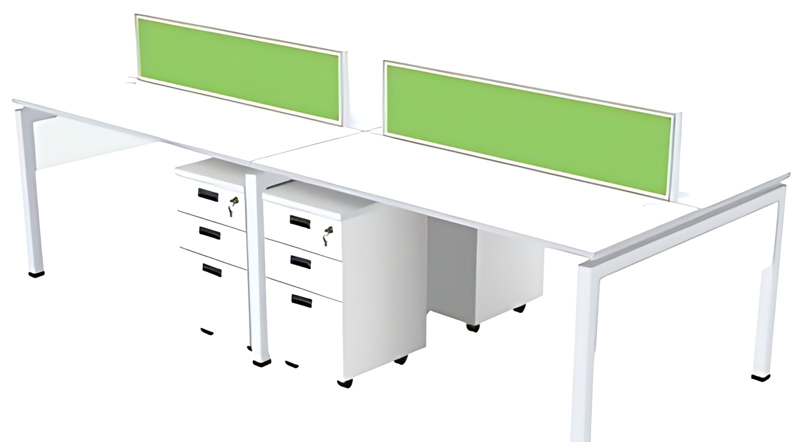 Open Bench Workstation with Pedestals MK-WS-007 by ModularKart