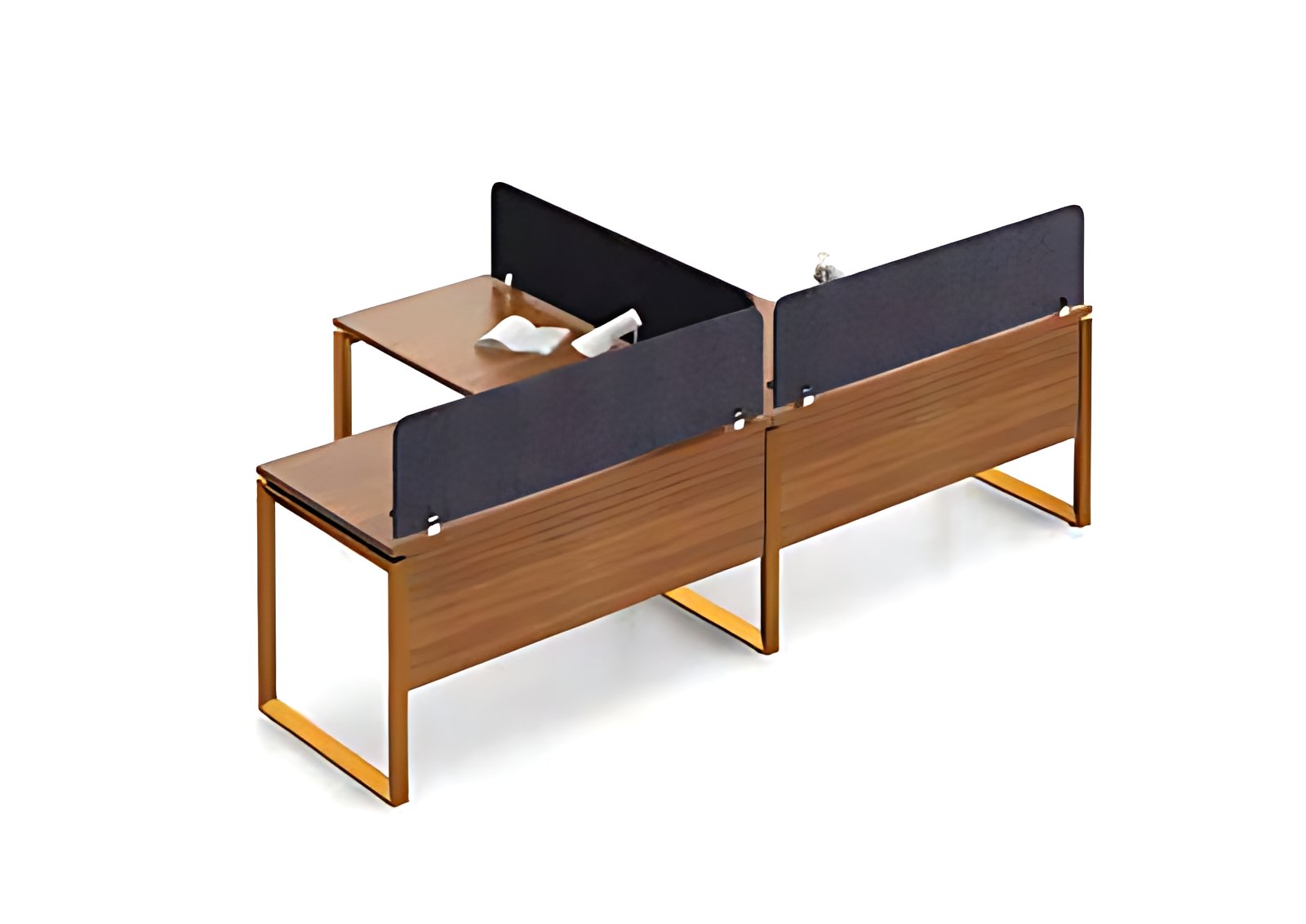 Four-Seater Cross Workstation MK-WS-107 by ModularKart