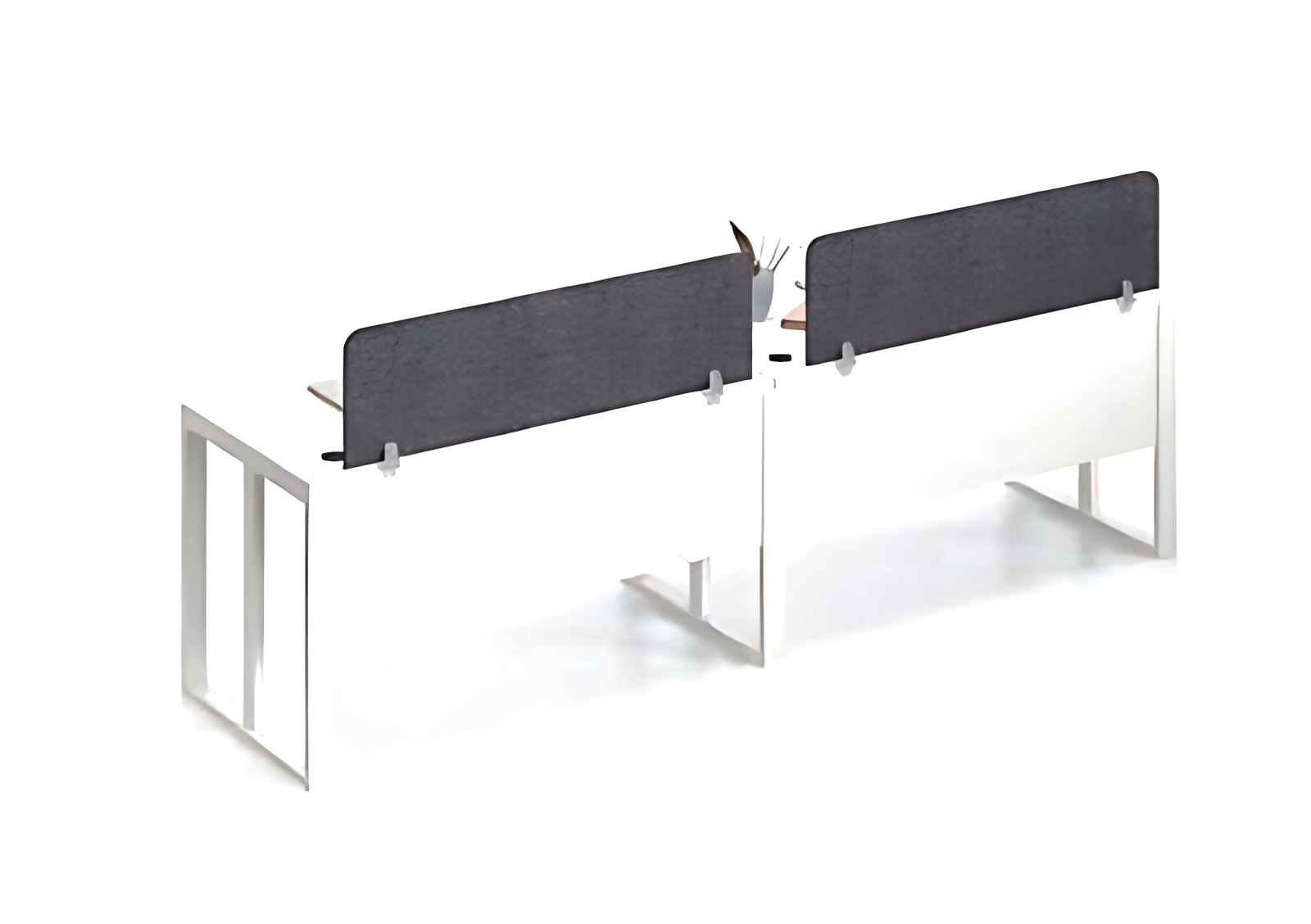 Six-Seater Face-to-Face Workstation, White Leg MK-WS-113 by ModularKart